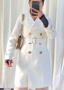 White Belted Coat