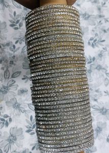 AD stone Metal Bangles