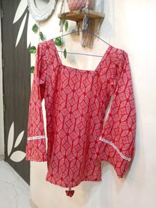 🆕 Corset Pinteresty Cherry Short Kurta ✨🎀