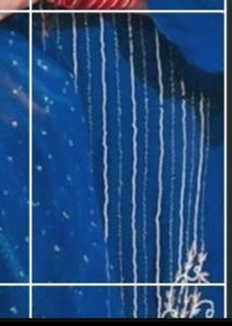Sea🌊Blue Sharara Suit With Dupatta 34 Bust