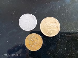 Rare Coins (50 Paisa, 10 Kuwaiti Dinar, 5 Rupees)