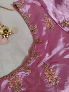 Embroidered Lavender Colour Lehenga Skirt