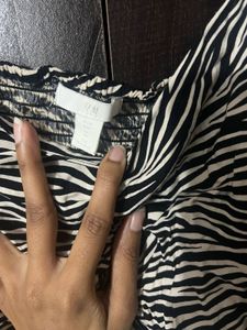 Zebra Print Long Sleeve Top- Dividend