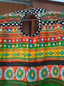 Green Ethnic Pure Cotton Kurti