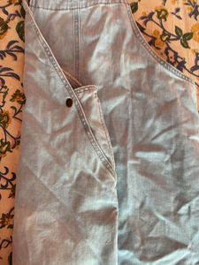 Denim Dungaree Short For Summer