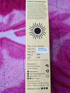 Dr.Algar Light Weight Gel Sunscreen