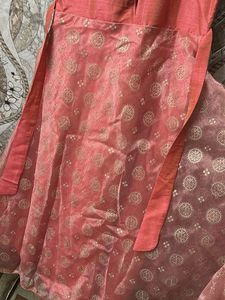 Beautiful Peach Party Wear Gawn