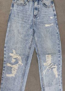 Ripped Light Wash Jeans