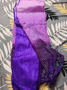 Sequin Work Party Wear Saree