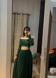 Off Shoulder Georgette Lehanga🎀💗
