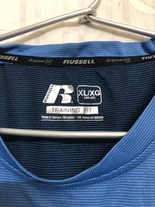 Russell Dri-power Blue T Shirt