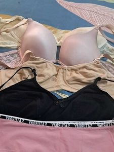 Combo Of Five Imported Fabric Bra N Panty