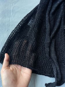 Ruffle Front Knit shrug/top