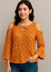 Golden Partywear Top