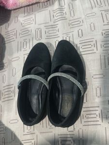 Black Kids Wear with Rhinestone Strap