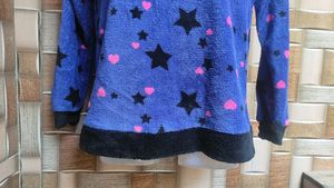 Cute Star &amp; Heart Fleece Sweater
