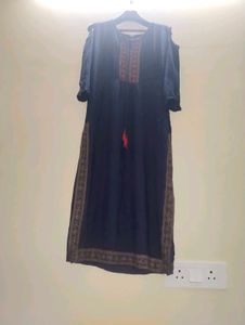 Elegant Navy Blue Kurta