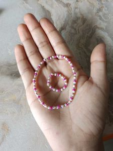 Aesthetic Bracelet Set beaded Handmade 🩷