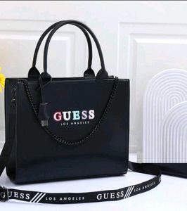 Guess White Tote Bag
