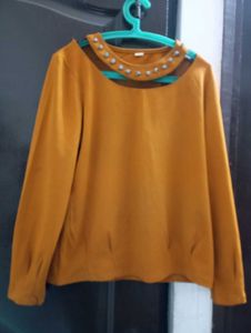 Yellow Printed Kurta