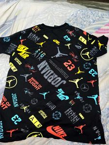 Nike Jordan All Over Print Black T-shirt