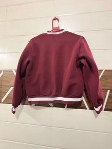 Burgundy Bomber Jacket