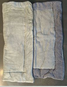 Velvet Knitted Pet Blanket - Blue &amp; Sea Green