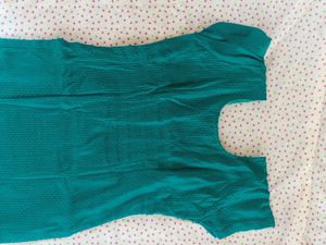 Teal Embroidered Kurti