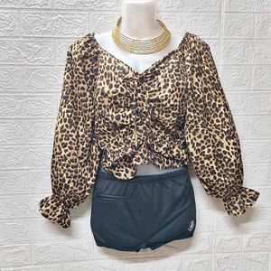 🐆 Cheetah Print Top Free Size