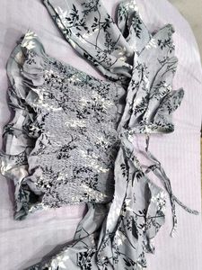 Grey Full Sleeves Top