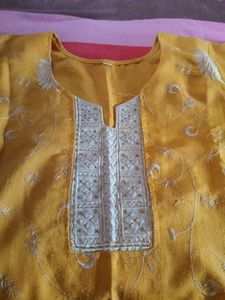 Gold Embroidered Tunic Kurta