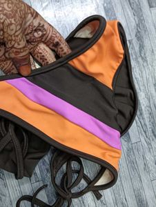 Striped Bikini Bottom🧡