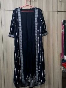 Elegant Black & White long dress