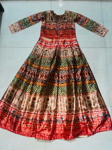Elegant Ethnic Print Maxi Dress