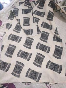 Patterned Tunic Yellow Short Kurti
