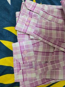 Men&#39;s Blue Checked Shirt