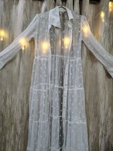 Polka Dot Sheer Duster