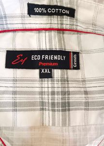 Classic Checkered Cotton Shirt – XXL (Excellent Co