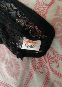 Black Lace Bra and Panty Set