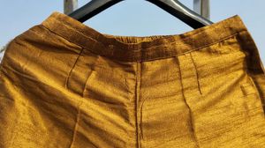 Golden Silk Blend Trousers