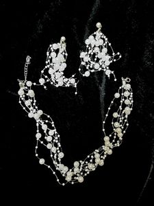 Korean Pearl Necklace Set