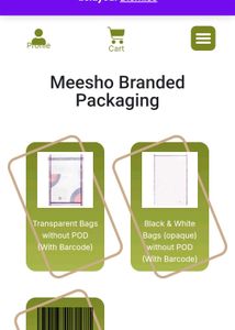 Meesho Authorised Barcode label