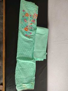 Elegant Embroidered Dress Material