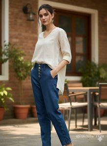 New Unused Dark Blue Denim Jeans