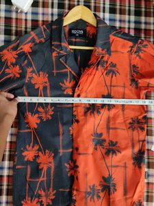 new branded cotton tropical print shirt