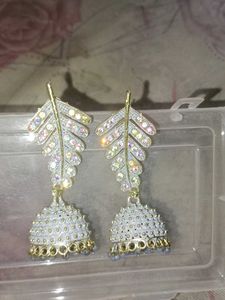 Leaf Jhumka Earrings