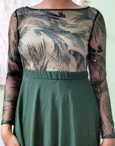 Elegant Green Maxi Dress