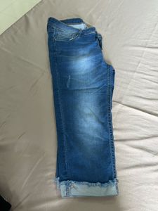 Blue Denim Capris