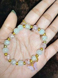 Butterfly Charm Beaded Bracelet
