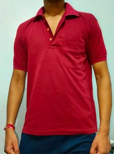 Maroon Polo T-Shirt